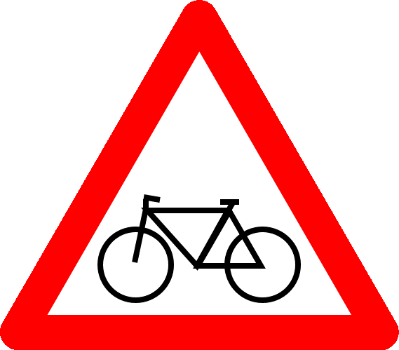 Vorsicht Radfahrer/Fahrr&auml;der